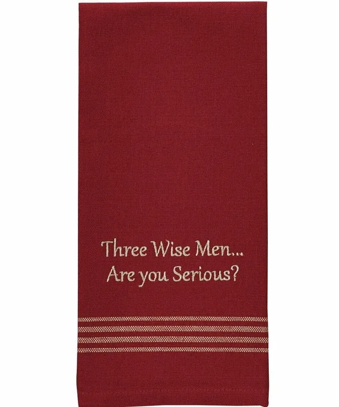 Three Wise Men Funny Dish Towel