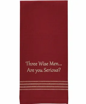 Three Wise Men Funny Dish Towel