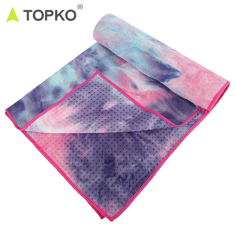 TieDye Microfiber Yoga Towel with Silicon Dot