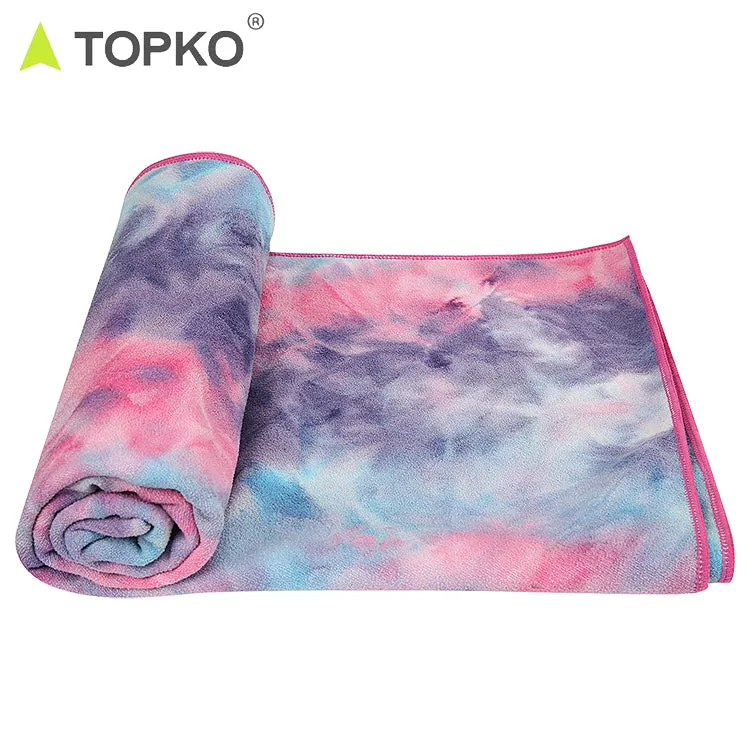 TieDye Microfiber Yoga Towel with Silicon Dot