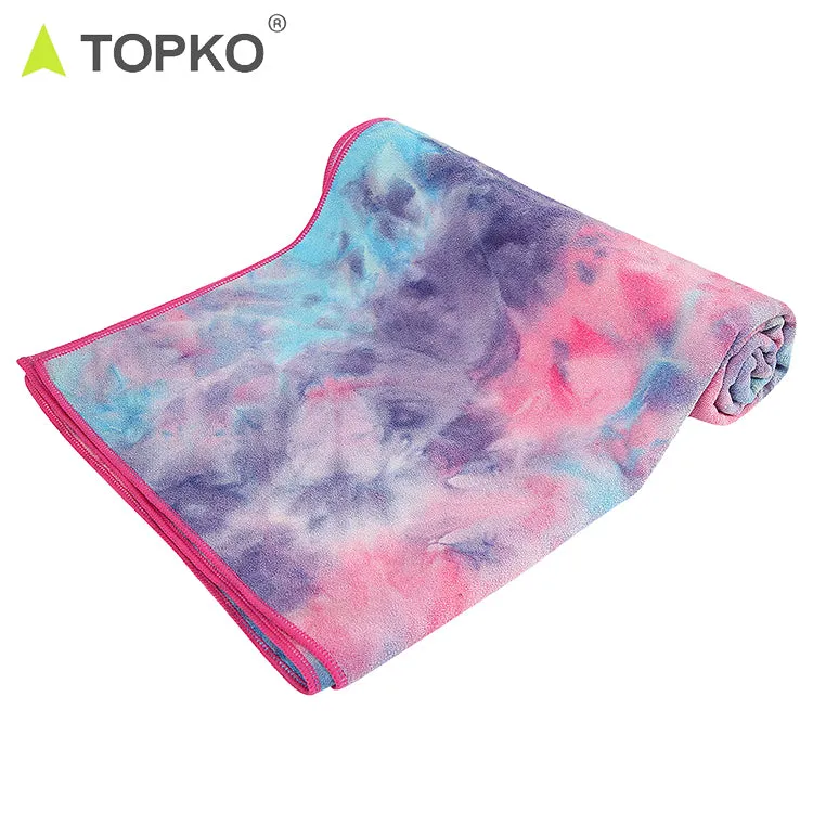 TieDye Microfiber Yoga Towel with Silicon Dot