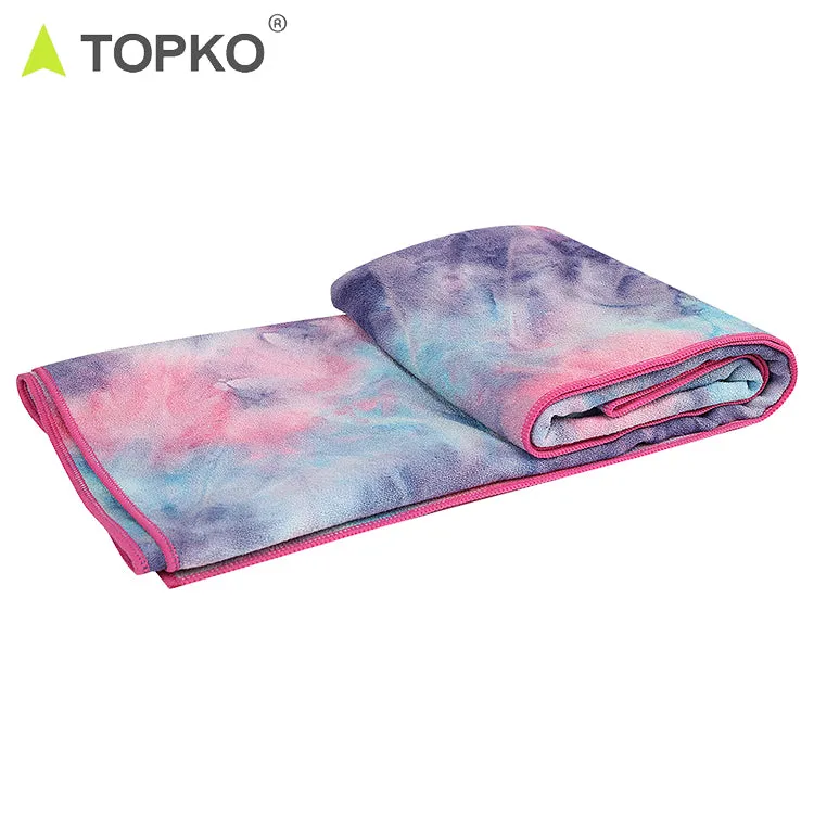 TieDye Microfiber Yoga Towel with Silicon Dot