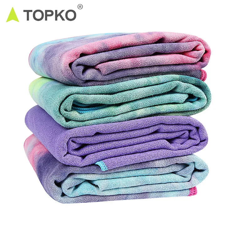 TieDye Microfiber Yoga Towel with Silicon Dot