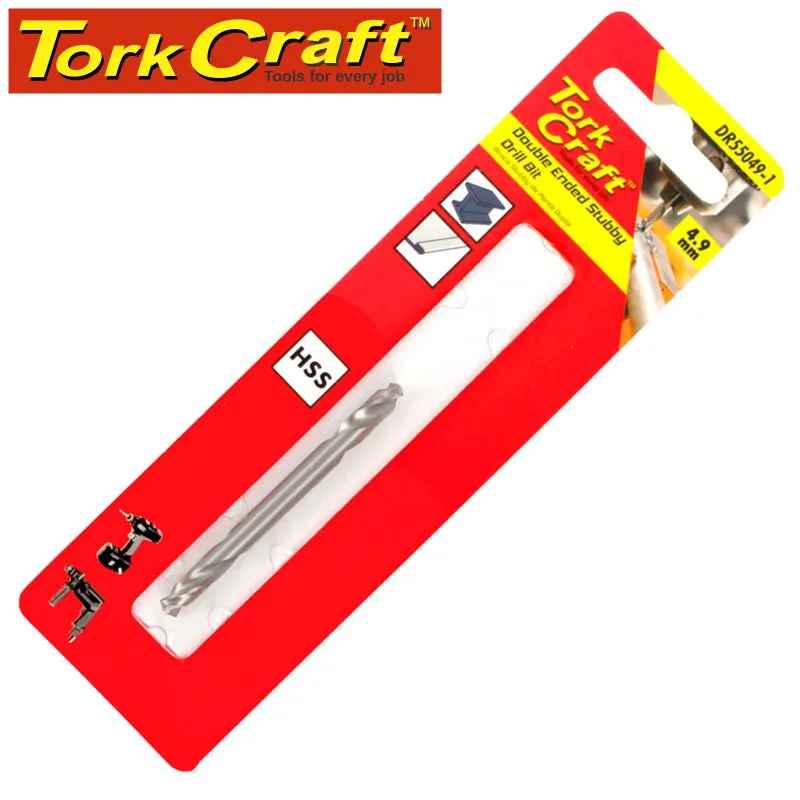 TORK CRAFT DOUBLE END STUBBY HSS 4.9MM 1 PC DR55049-1