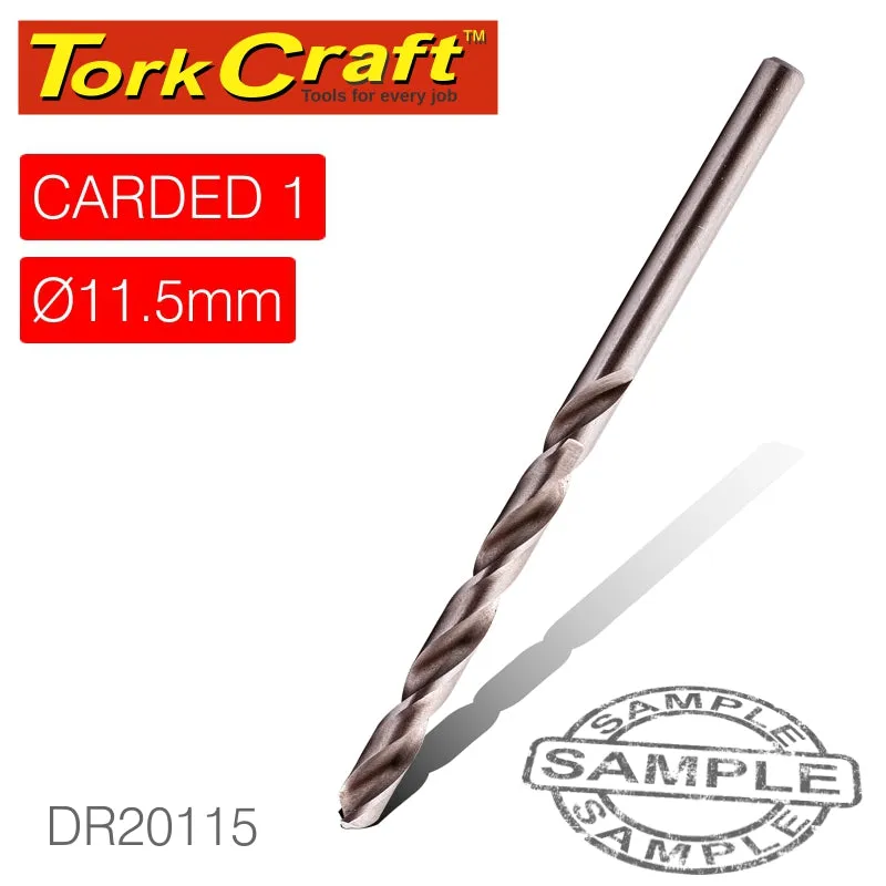 TORK CRAFT DRILL HSS 11.5MM 135DEG 1/CARD INDUSTRIAL BIT DR20115