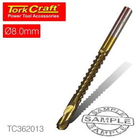 TORK CRAFT DRILL SAW 8MM TIN. COATED CARDED TC362013