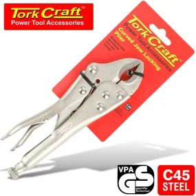 TORK CRAFT PLIER LOCKING W/CURVED JAW 170MM TC570170