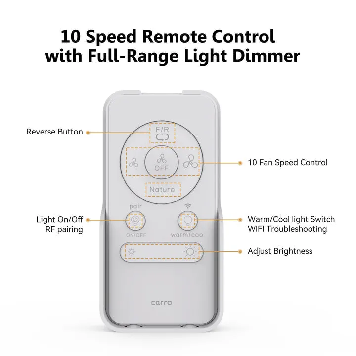 Trendsetter Low Profile Outdoor Smart Fan with LED Light Remote 52”