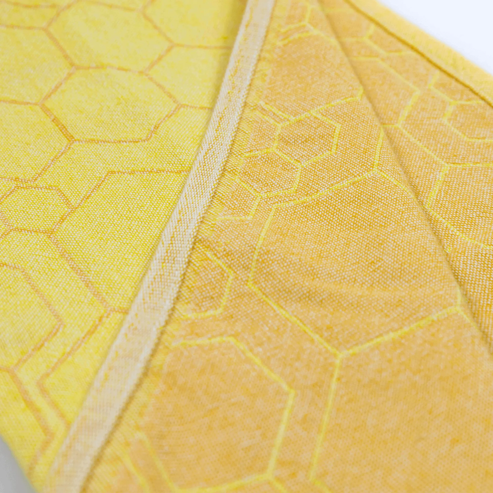 Turkish Cotton Hand Towel | Honeycomb in Yellow   Orange