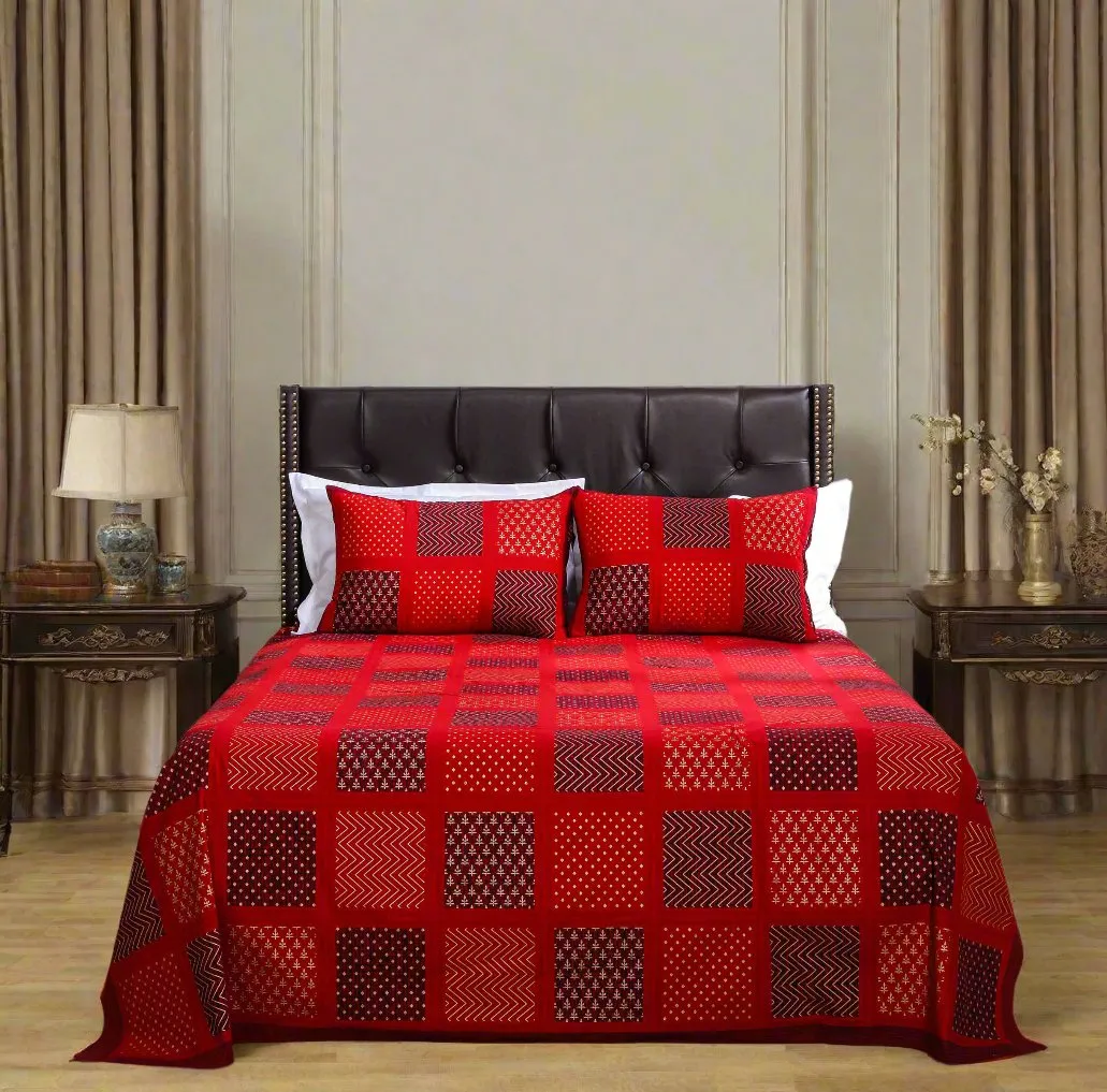 Utsav Patch Cotton Bedsheet