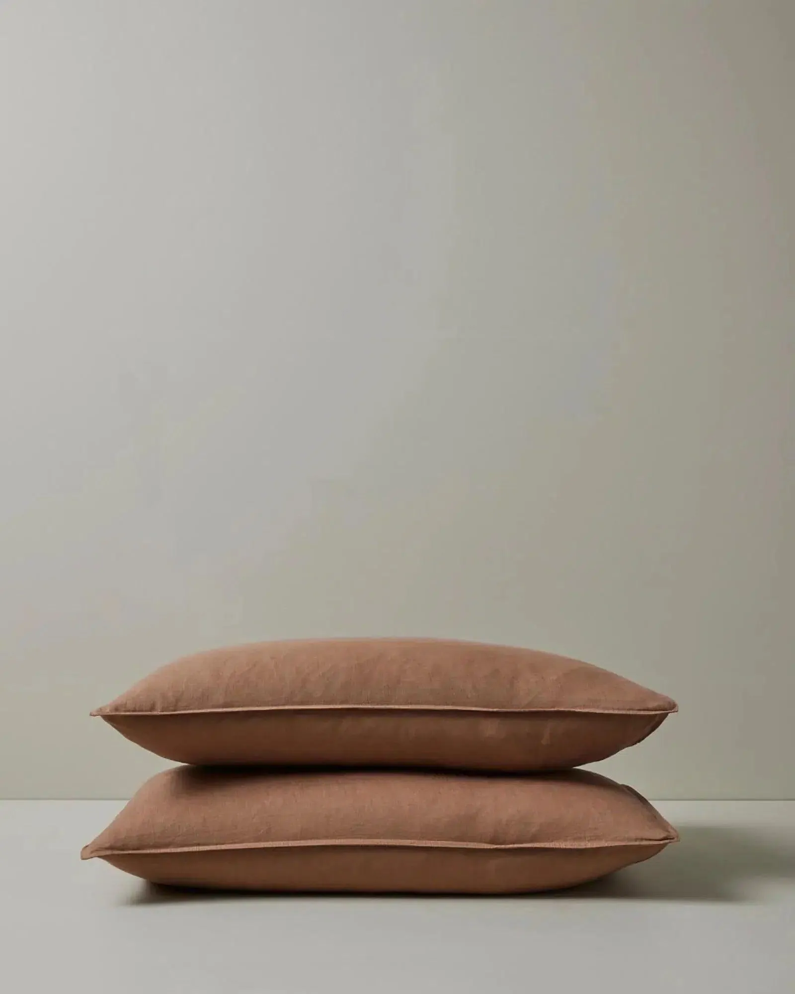 Weave Ravello Linen Pillow Case Pair - Biscuit