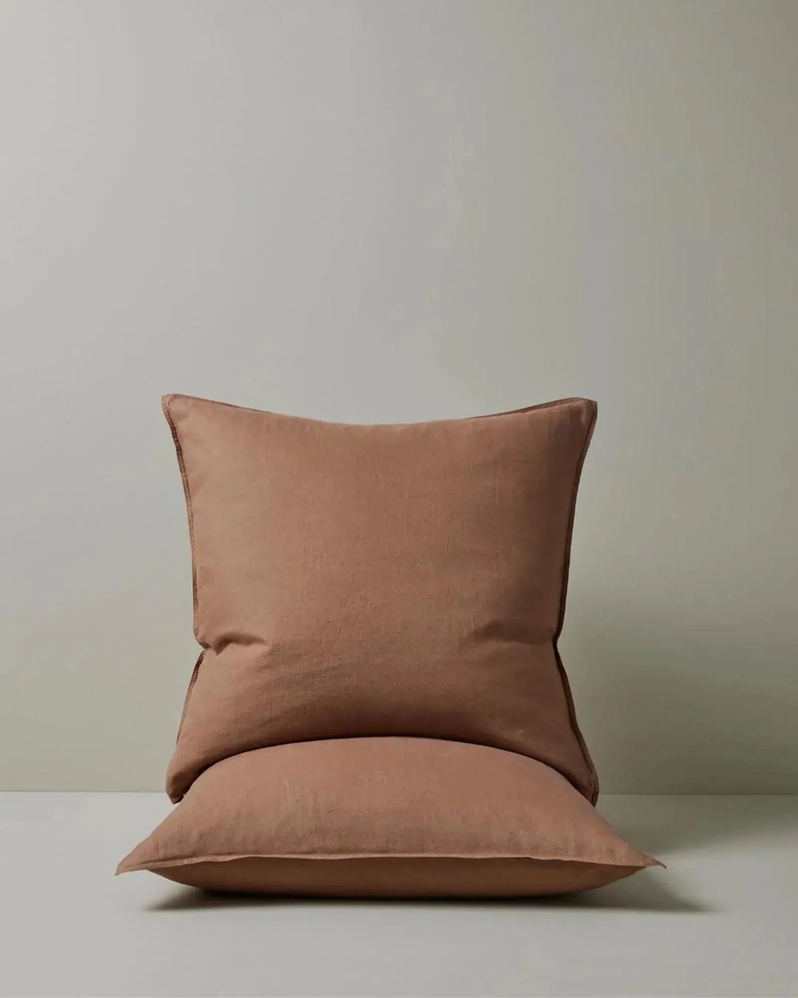 Weave Ravello Linen Pillow Case Pair - Biscuit