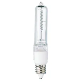 Westinghouse 0446700 100 Watt Halogen T4 Single-Ended Clear - 2950 Kelvin - Warm White - 1900 Lumens - E11-Mini Candelabra Base - 120 Volt - Box