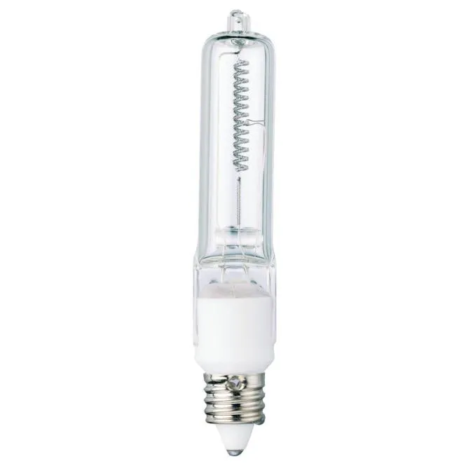 Westinghouse 0446700 100 Watt Halogen T4 Single-Ended Clear - 2950 Kelvin - Warm White - 1900 Lumens - E11-Mini Candelabra Base - 120 Volt - Box