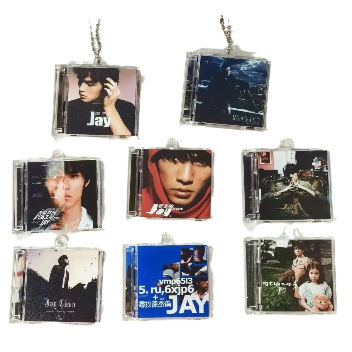 Wholesale Acrylic nfc keychain vinyl CD box star album concert fans should aid pendant diy