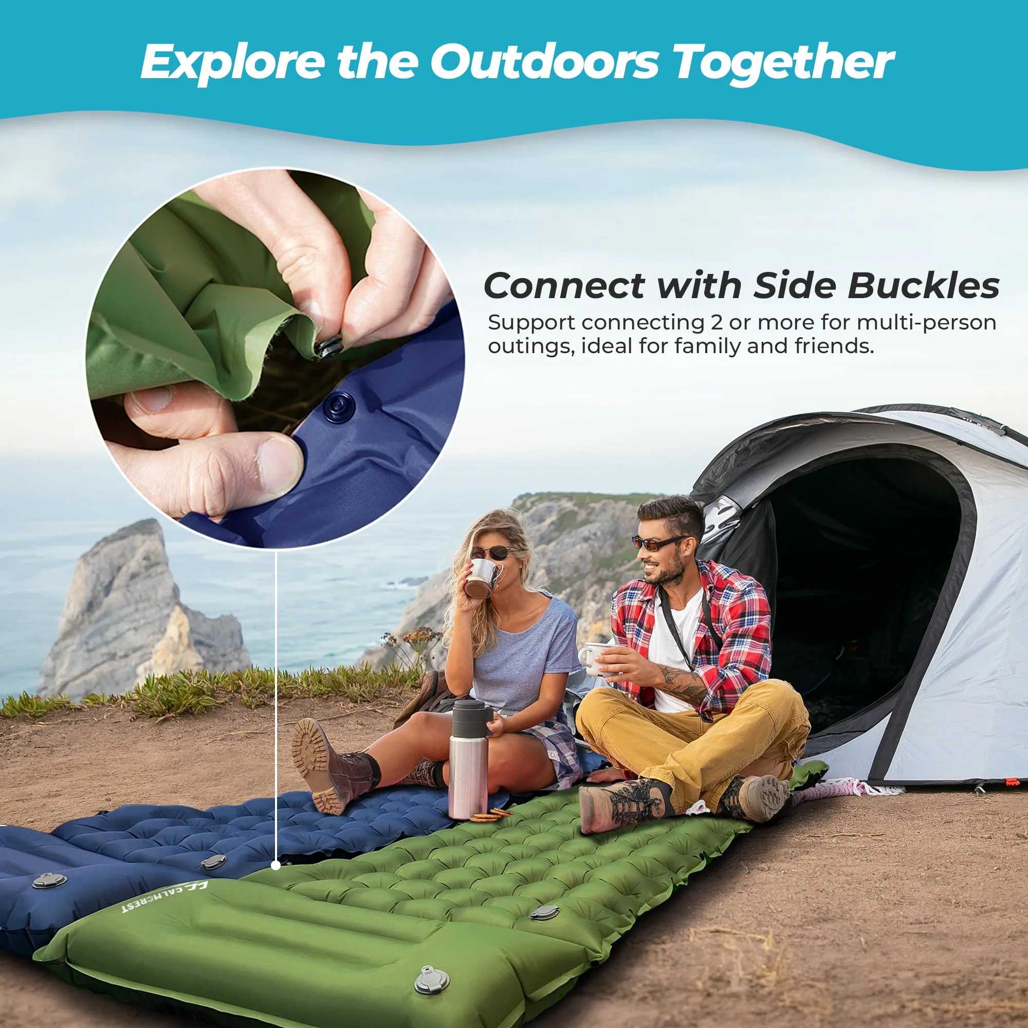 Windrest™ Camping Inflatable Sleeping Pad