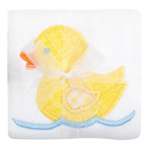 Yellow Duck Burp Cloth