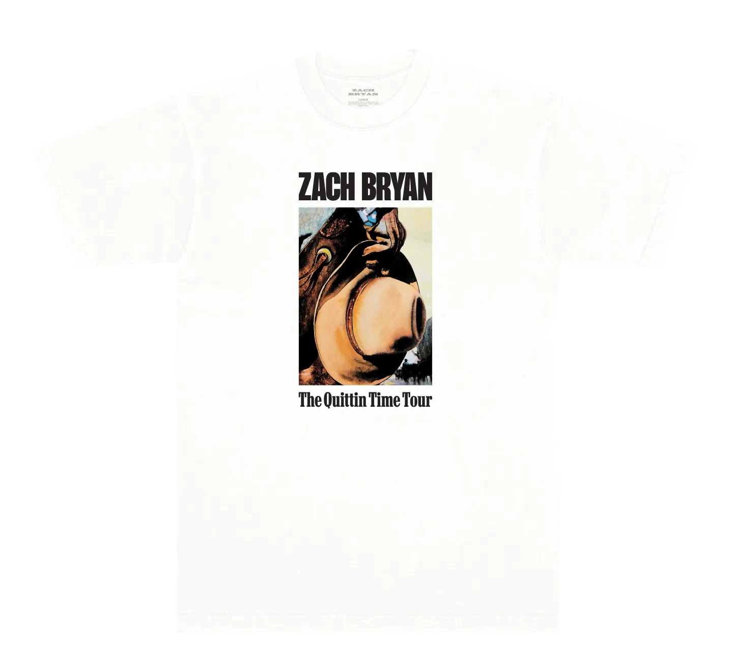 ZB Cowboy White Tee